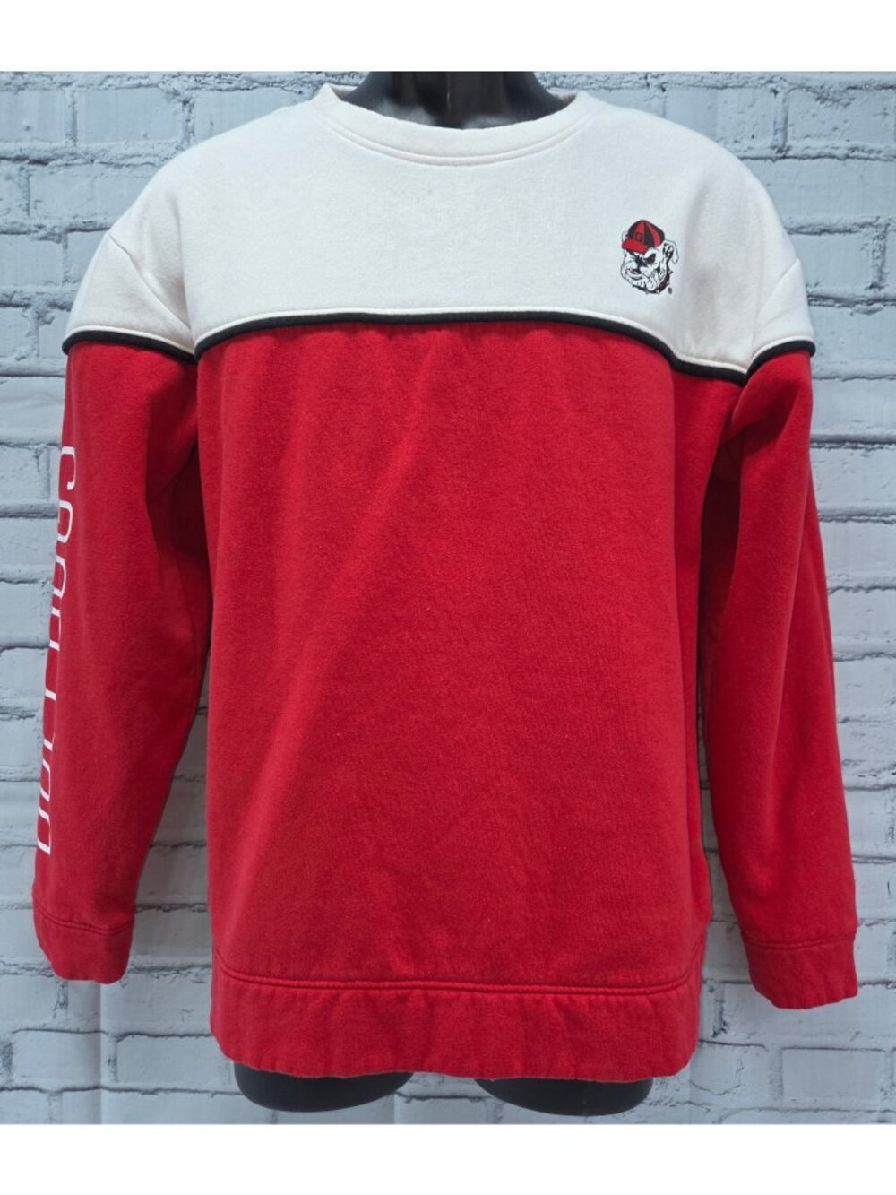 Champion Georgia Bulldog Colorblock Sweatshirt Small